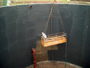Работа по гидроизоляции бетонных резервуаров